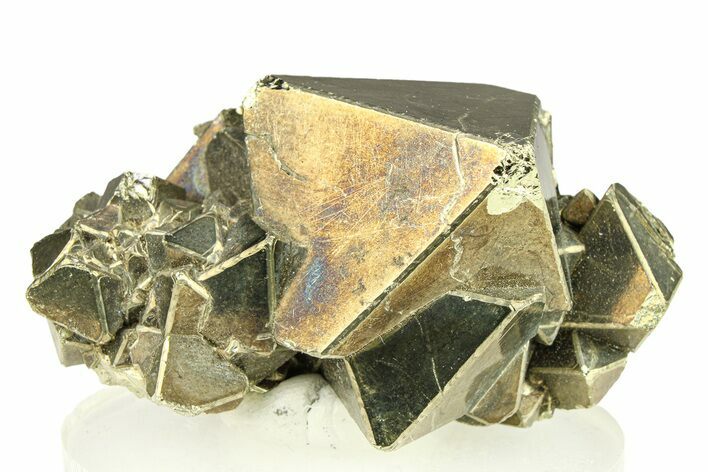 Octahedral Pyrite Crystal Cluster - Peru #301988